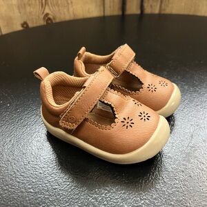 Stride Rite 360 Cheyanne Tan Mary Jane First Walking Shoes Infant Size 3M